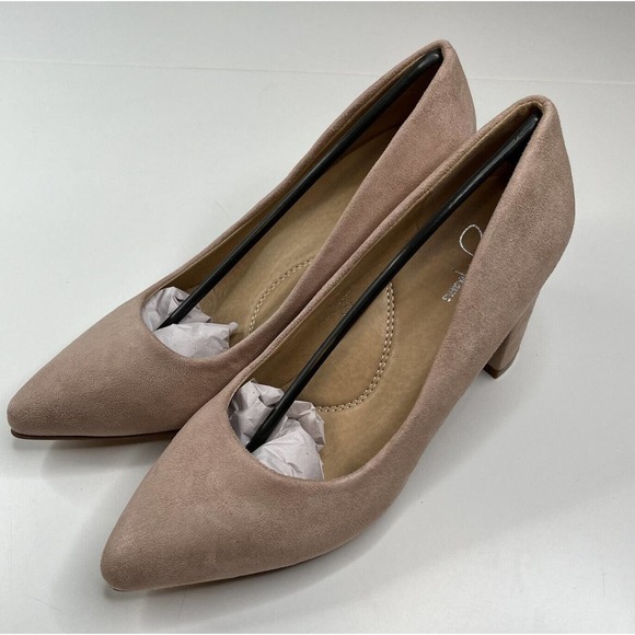 NEW J. Adam’s Jolie Heels Size 7 Women’s Nude - Picture 1 of 7